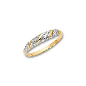 14K Two-Tone Fancy Ring | Elegant Gold Band By Tehrani Jewelry